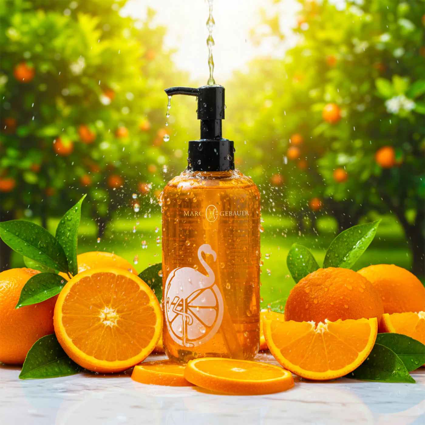 Marc Gebauer Orange Flamingo Showergel